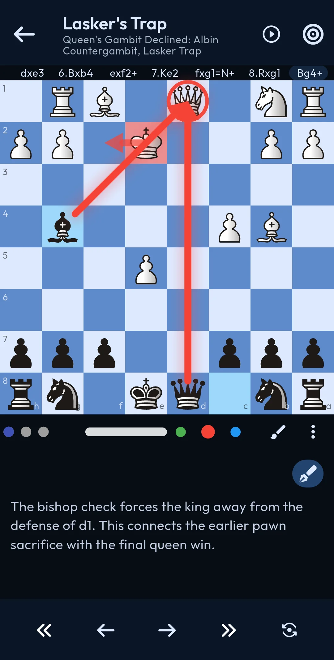Leçon interactive pour apprendre une ouverture d’échecs